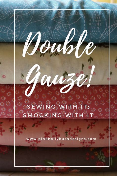 Double Gauze Sewing With It Smocking With It