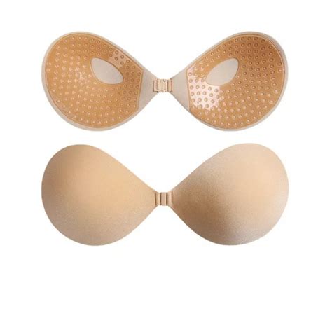 Sutiã Sutian Push Up Adesivo Cola Invisível Em SiliconeC Bojo Fecho Frontal Lingerie Segura