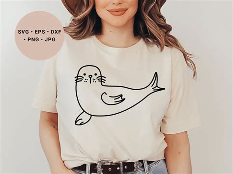 Seal Svg Sea Animal Svg Cute Seal Svg Summer Svg Scandinavia Svg