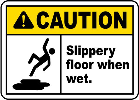 Caution Slippery Floor When Wet Sign - Get 10% Off Now