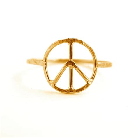 Peace Symbol Ring Peace Sign Jewelry Symbol Ring SYMBOL - Etsy