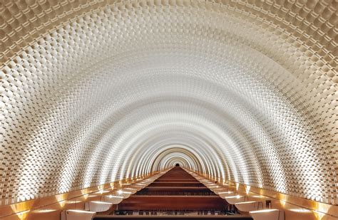 Wallpaper Lights Architecture Railway Symmetry Beams Arch