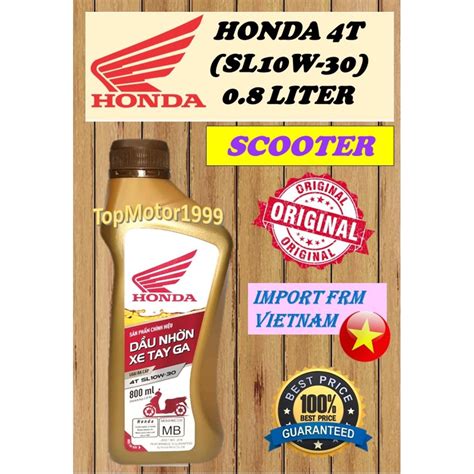 Minyak Hitam Scooter T Engine Oil Honda T Liter Sl W