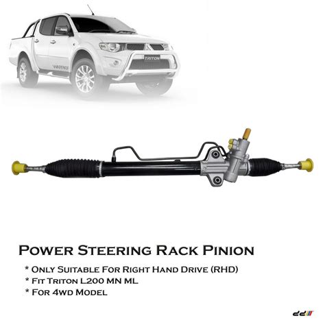 Mitsubishi Triton ML MN L200 4WD 06 12 RHD Power Steering Rack Pinion