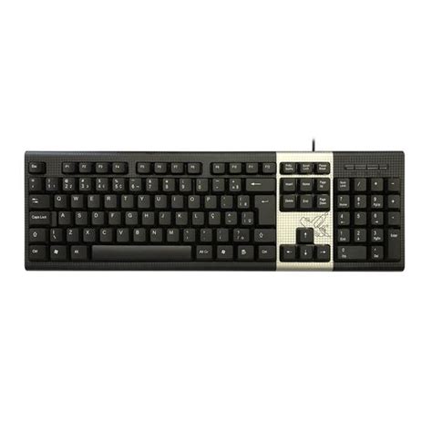 Teclado Usb Industrial Standard Preto Maxprint Abnt Brasil Teclado