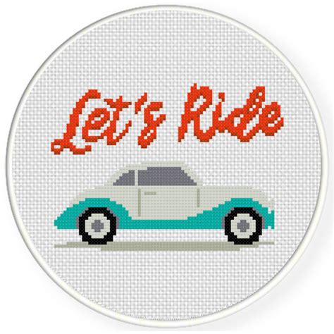 Charts Club Members Only Lets Ride Cross Stitch Pattern Daily Cross