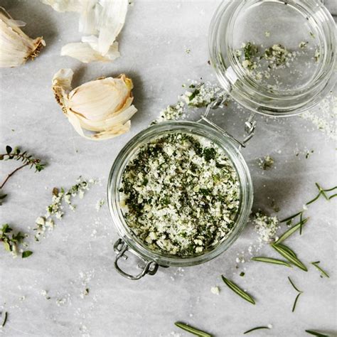 Hand Chopped Garlic Herb Salt Recipe Herb Salt Recipe Garlic Herb