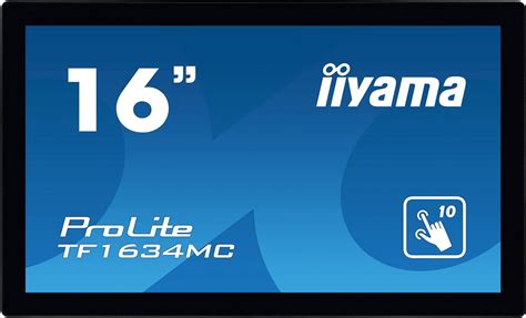 Iiyama TF1634MC B6X 16 ProLite Multi Touch LED Monitor With Brackets