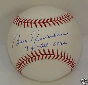 BOBBY RICHARDSON AUTOGRAPH BASEBALL YANKEES 7 X AS | eBay