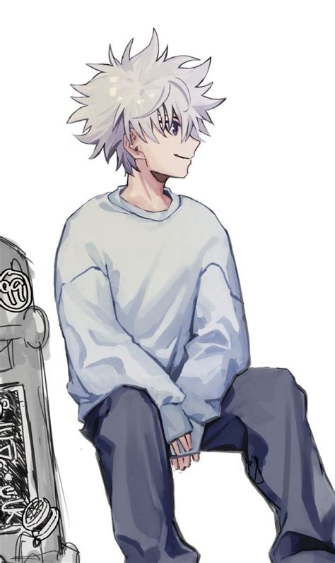 Pin On Zelie In Killua Shirtless Fanart Killua Anime Guys