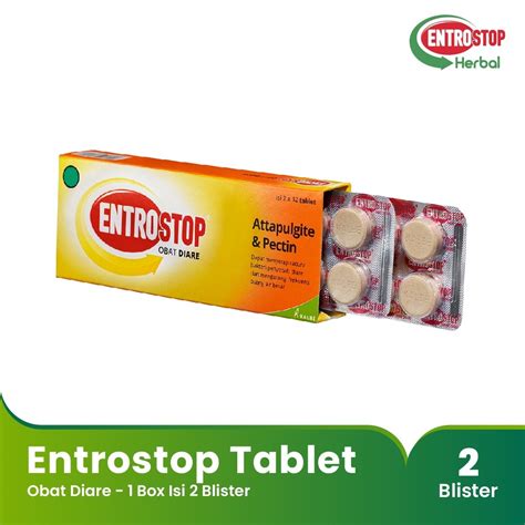 Jual Entrostop Box Isi 2 Strip 10 Tablet Obat Diare Shopee Indonesia