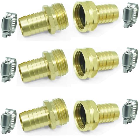 Amazon Hooshing Pcs Soild Brass Barb X Male Ght Thread