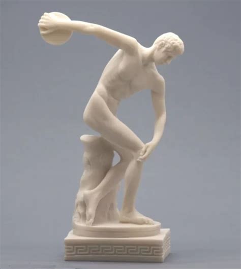 Discobolus Diskus Werfer Nackter M Nnlicher Athlet Griechische R Mische