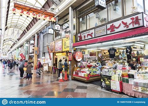 Nishiki Ichiba Market In Kyoto Japan Editorial Stock Photo Image Of