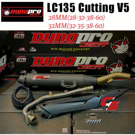 Dynopro Exhaust STD Racing LC135 V1 V2 V3 V4 V5 V6 V7 V8 Cutting V5