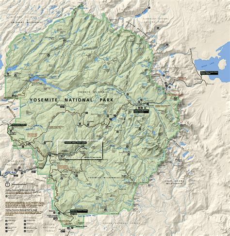 Yosemite National Park Map Pdf - Channa Antonetta