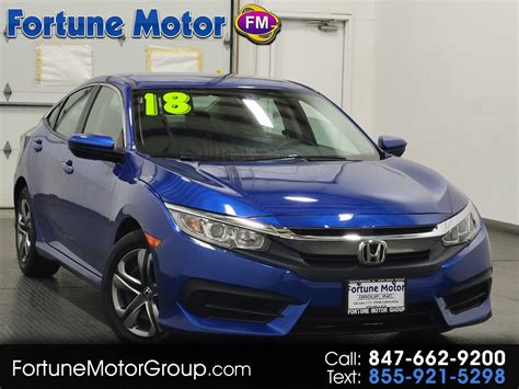 Used Honda Civic Lx Sedan Cvt For Sale In Waukegan Il