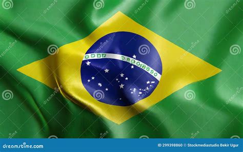 Flag Of Brasil Stock Illustration Illustration Of Ripple 299398860