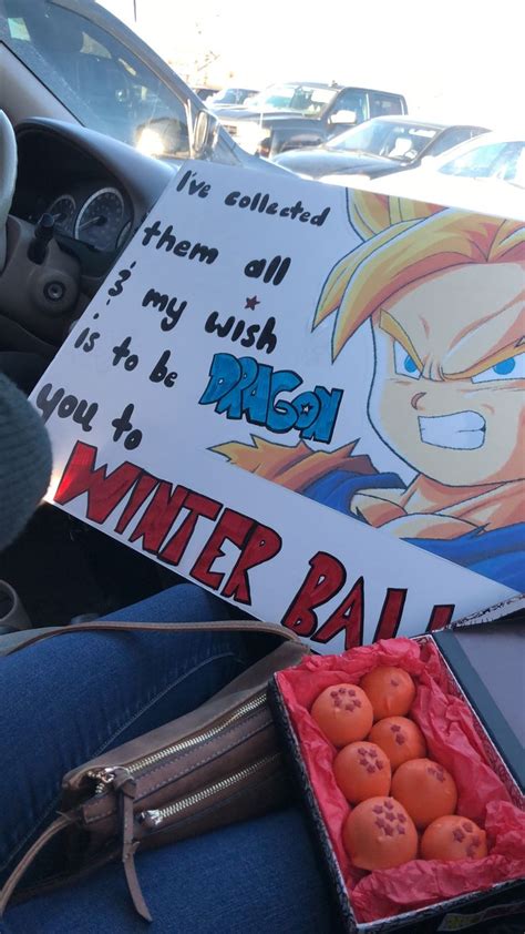 Dragon Ball Z Promposal Cute Homecoming Proposals Cute Prom