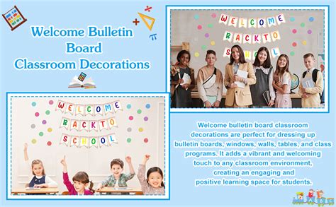 Flyab Pcs Welcome Bulletin Board Classroom Decorations Confetti