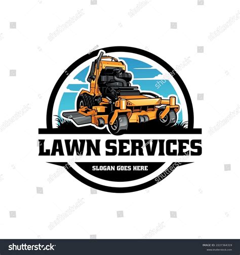 Lawn Mower Service Illustration Logo Vector Stock Vector (Royalty Free ...