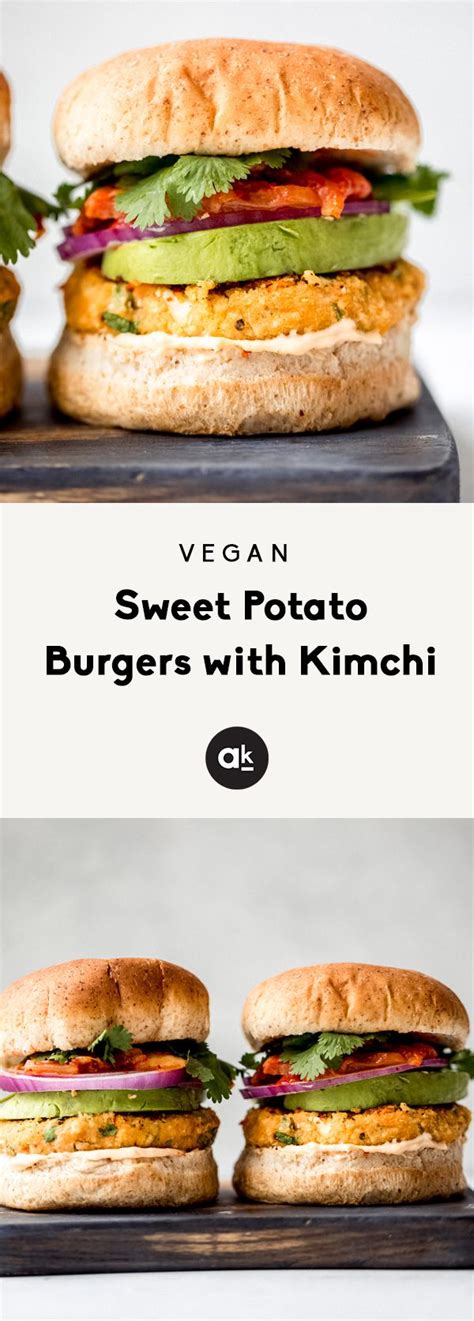 Vegan Sweet Potato Burgers Ambitious Kitchen Recipe Vegan Sweet