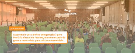 Assembleia Geral Define Delegados As Para Plen Ria Virtual Da Fasubra