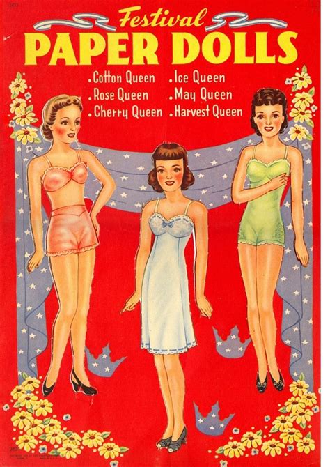 Thursday Tab Saalfield 1944 Festival Paper Dolls Paper Dolls Paper