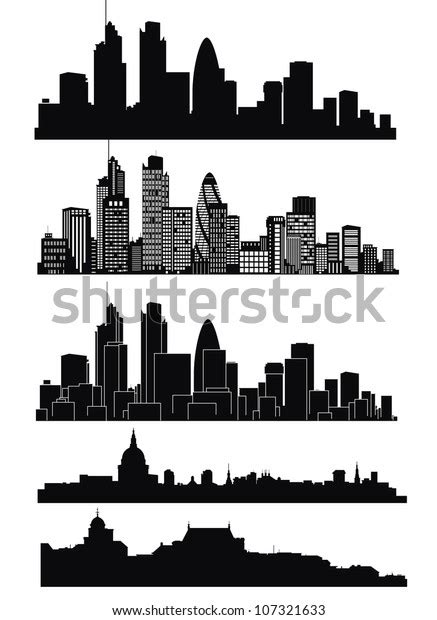 Vector London Skyline Stock Vector (Royalty Free) 107321633