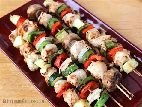 Grilled Chicken Kabobs Glitter And Goulash