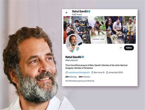 Rahul Gandhi Changed His Twitter Bio To Member Of Parliament From