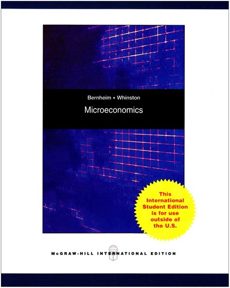 Amazon Microeconomics B Douglas Bernheim Michael D Whinston