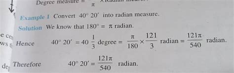 Example Convert Into Radian Measure Solution We Know That