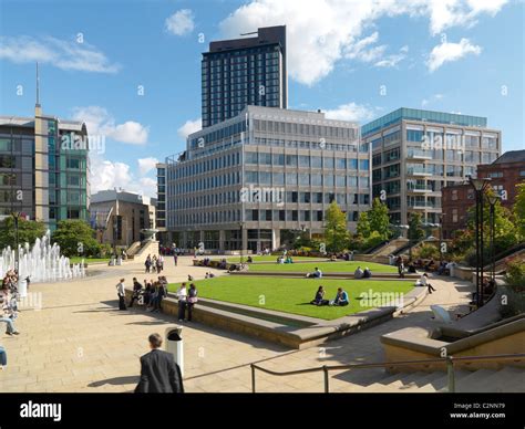 1 St Pauls Place City Centre Offices Sheffield General View Stock