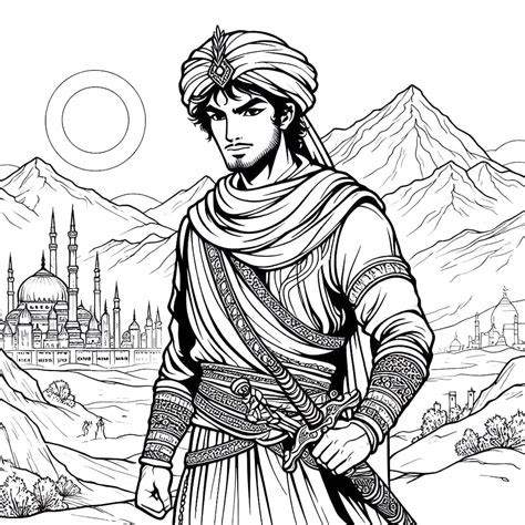 Prince Of Persia Coloring Pages Coloringlib