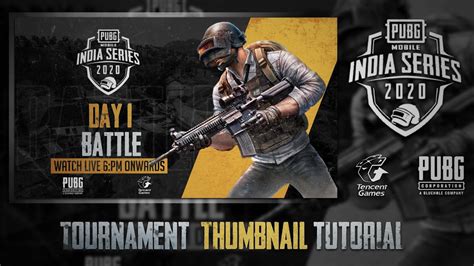 How To Make Pubg Tournament Thumbnail Poster YouTube