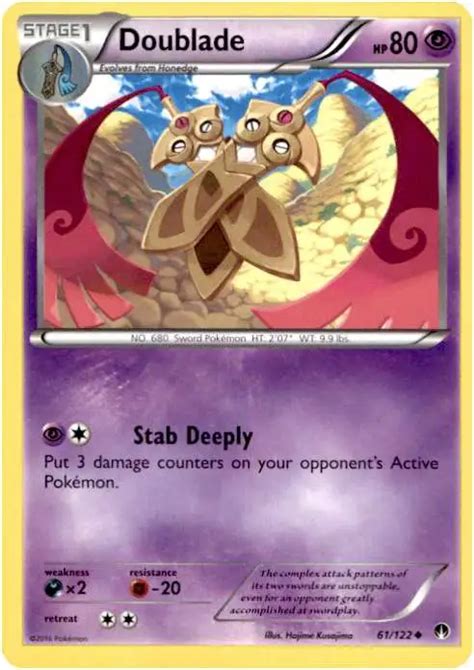 Pokemon Trading Card Game Xy Breakpoint Single Card Uncommon Doublade