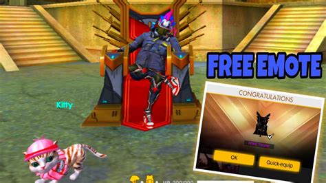 Free Emote How To Get Ffwc Throne Emote For Free In Free Fire