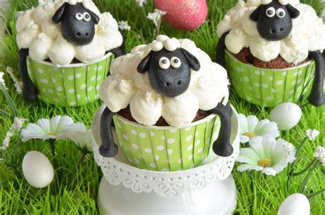 Cupcakes Shaun Le Mouton Pâques Au Chocolat