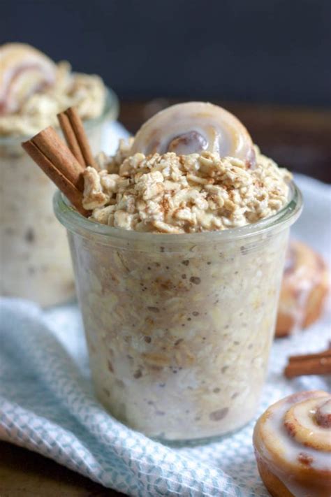 Cinnamon Roll Overnight Oats Recipe Overnight Oats Healthy Easy Overnight Oats Recipe