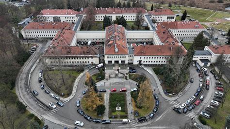 Kraków Szpital Żeromski z lotu ptaka Zaprojektował go ten kto