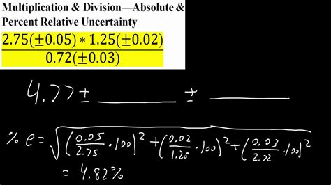 Convert Percent Uncertainty To Absolute : How To Calculate Uncertainty ...