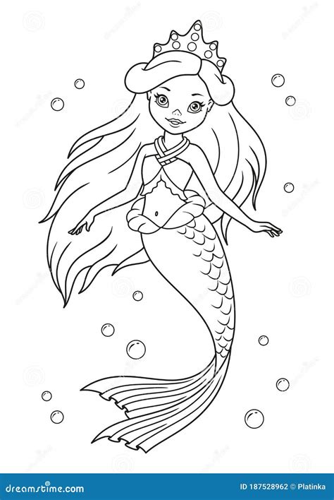 Mermaid Princess Coloring Pages - Free Printable Templates