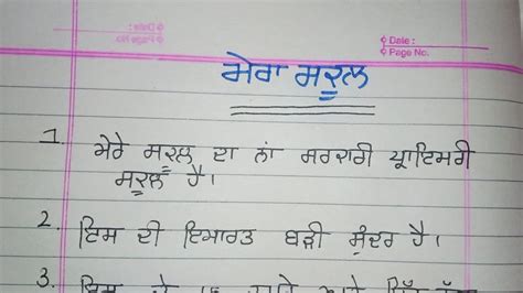 10 Lines On My School In Punjabi Essay On My School In Punjabi Lekh