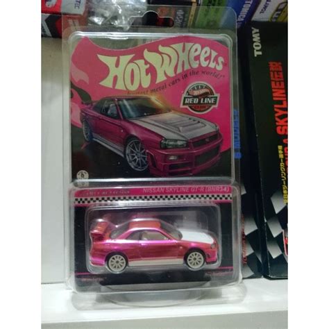 Mattel Hot Wheels Collectors RLC Red Line Club Exclusive Pink Editions Nissan Skyline GT R R