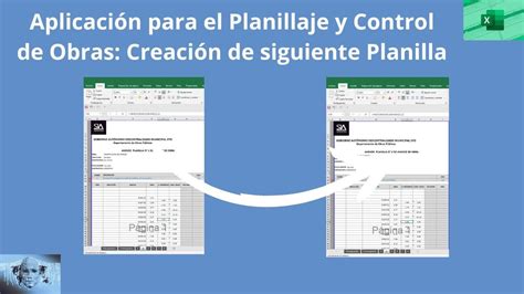 Planillaje Y Control De Obras Creaci N De Siguiente Planilla Youtube