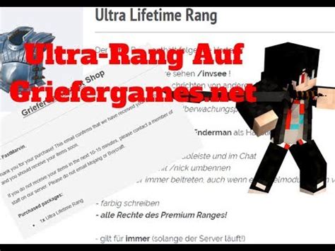 Ultra Rang Auf Griefergames Net YouTube