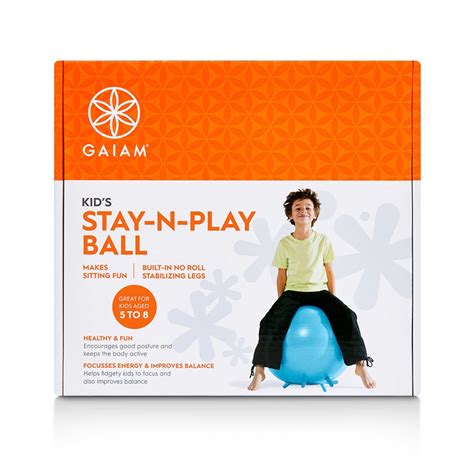 Gaiam Kids Stay N Play Balance Ball Blue Gaiam