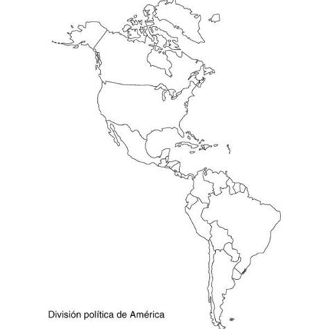 Mapa Mudo De America Para Colorear Imagui