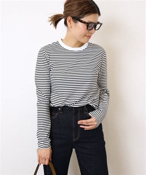 Deuxieme Classe（ドゥーズィエムクラス）の「coco Stripe T No5（tシャツカットソー）」 Wear